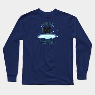 black cat cuteness from other space Long Sleeve T-Shirt